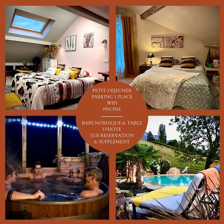 A La Marc'Quize Chambres D'Hotes, Petit Dejeuner Compris, Avec Piscine A Debordement En Exterieur, Bain Nordique A 38 Degres En Prestation Supplement Sur Reservation Horaire Anticipee 1 Place De Parking Gratuite Sur Place Mouxy Dış mekan fotoğraf